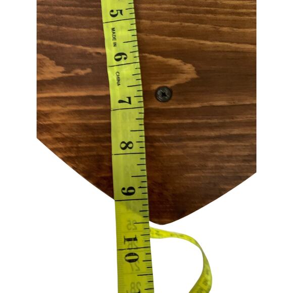 Vintage Wooden Heart Wall Shelf 70s 80s Handmade Country Farmhouse Cottage - Picture 6 of 7